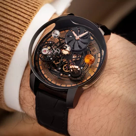 Astronomia Solar Bitcoin 44mm Black DLC, Titanium Manual Winding AS310.21.AB.AA.A