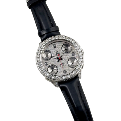 Five Time Zone Steel Diamond 40mm JCM-30