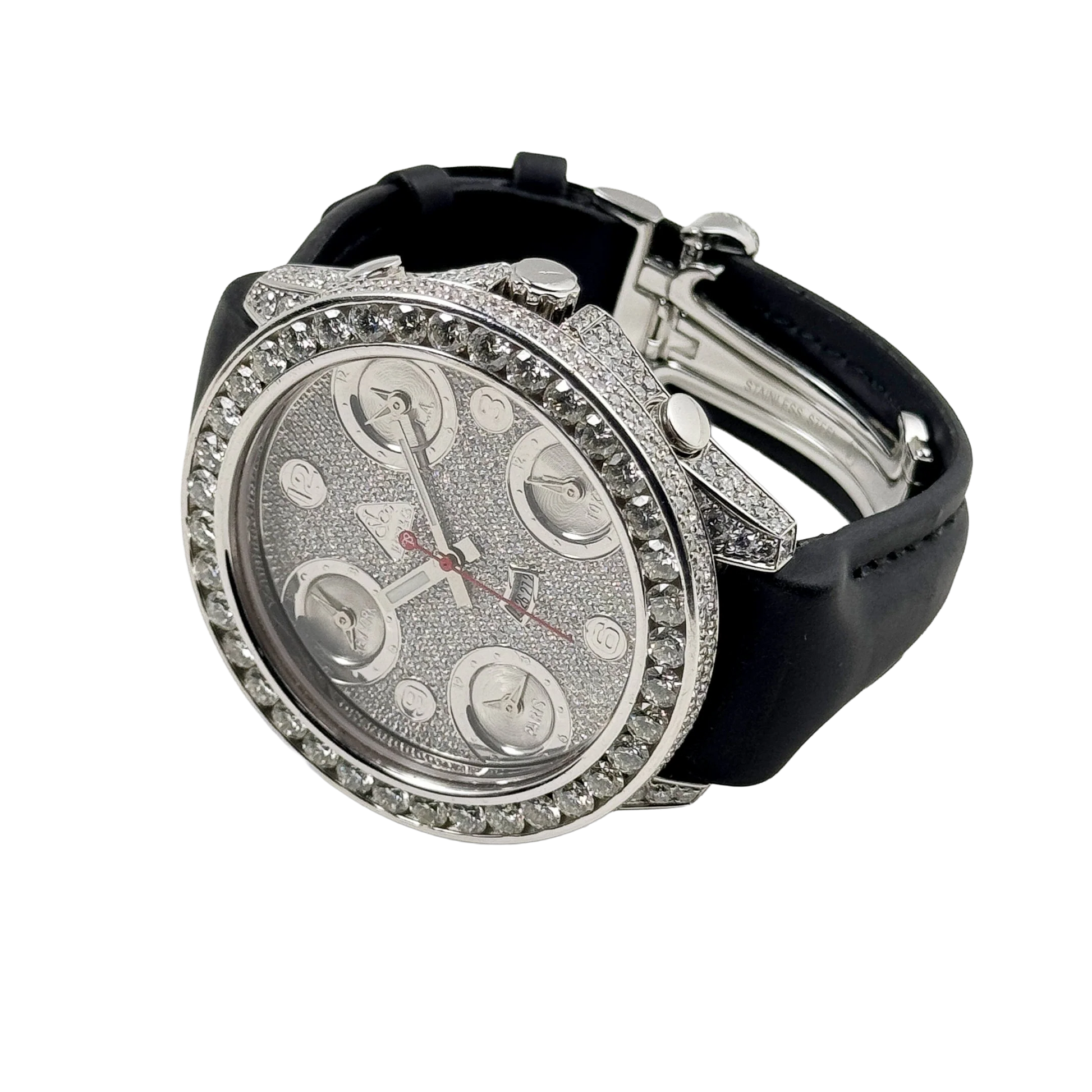 Five Time Zone Steel Diamond 40mm JCM-30