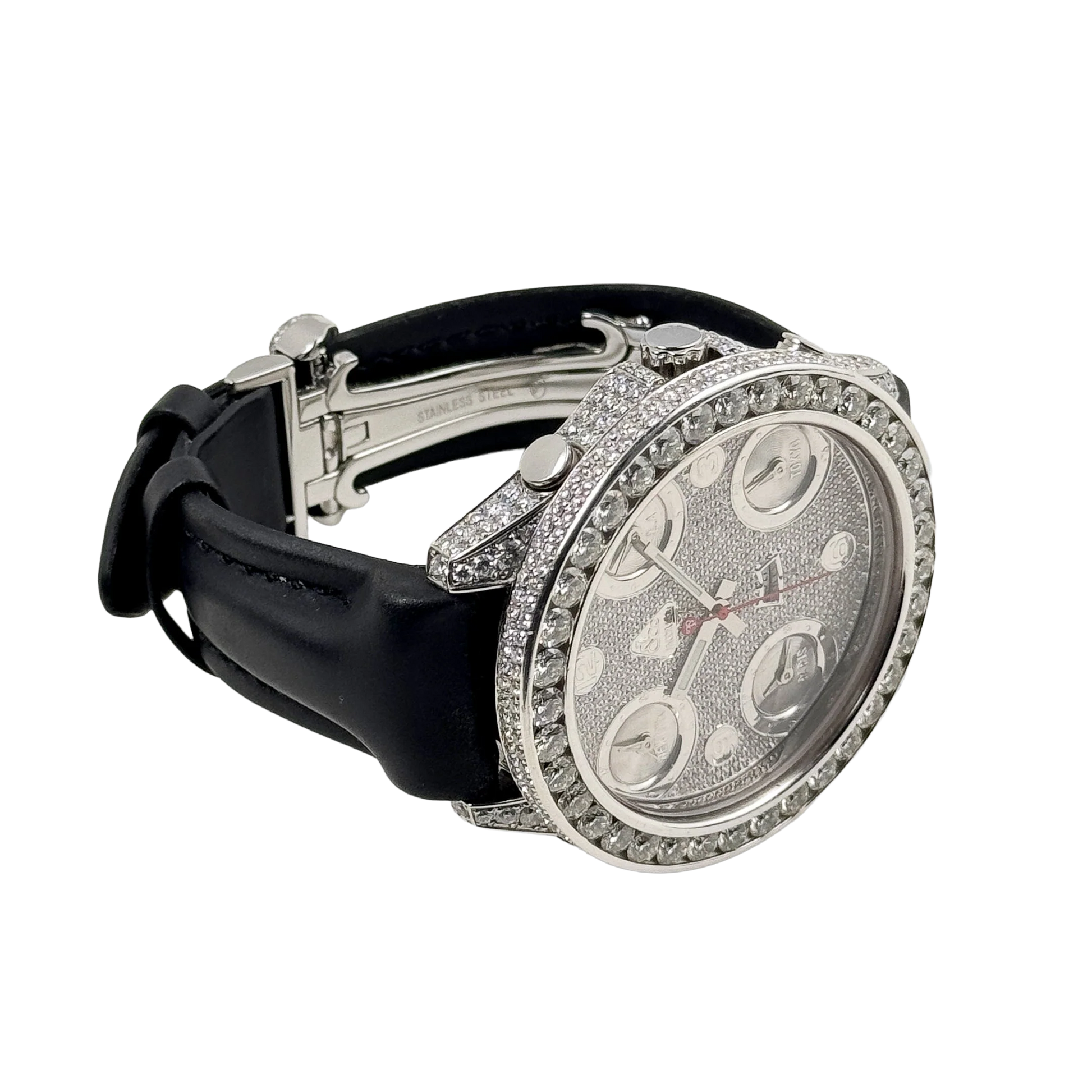 Five Time Zone Steel Diamond 40mm JCM-30