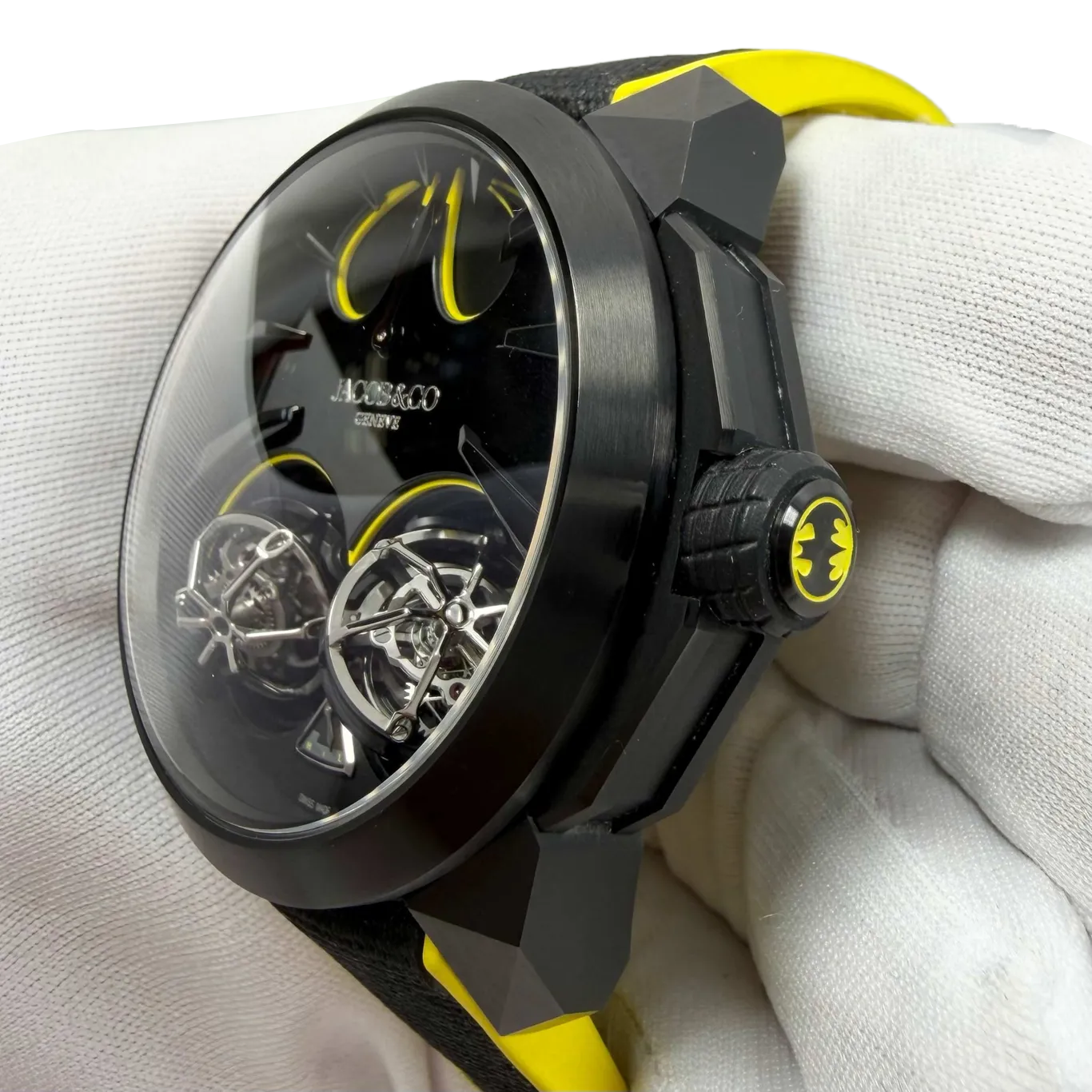 Gotham City 46mm Titanium DLC Sapphire Crystal DC100.21.AB.AB.A