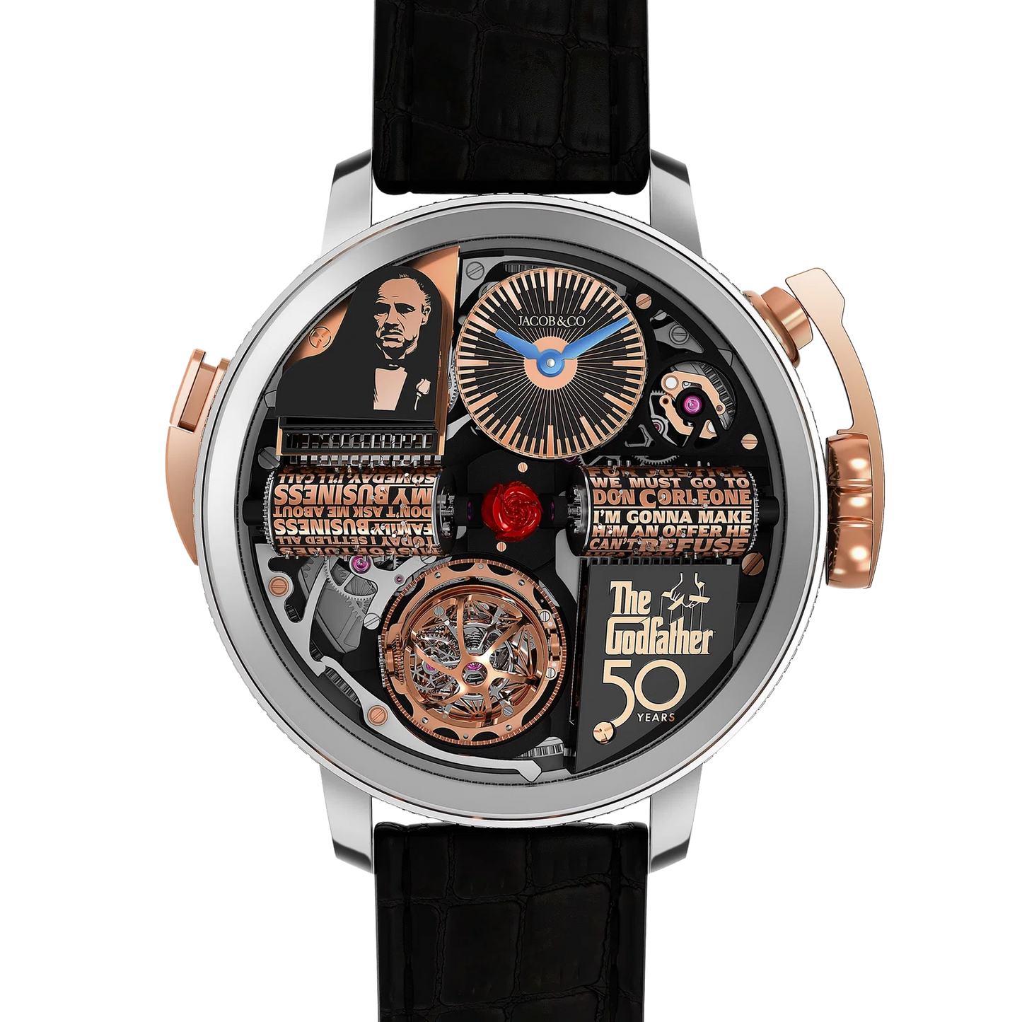 Opera Godfather 50th Anniversary 49mm White Gold Manual Winding OP110.30.AA.AA.A