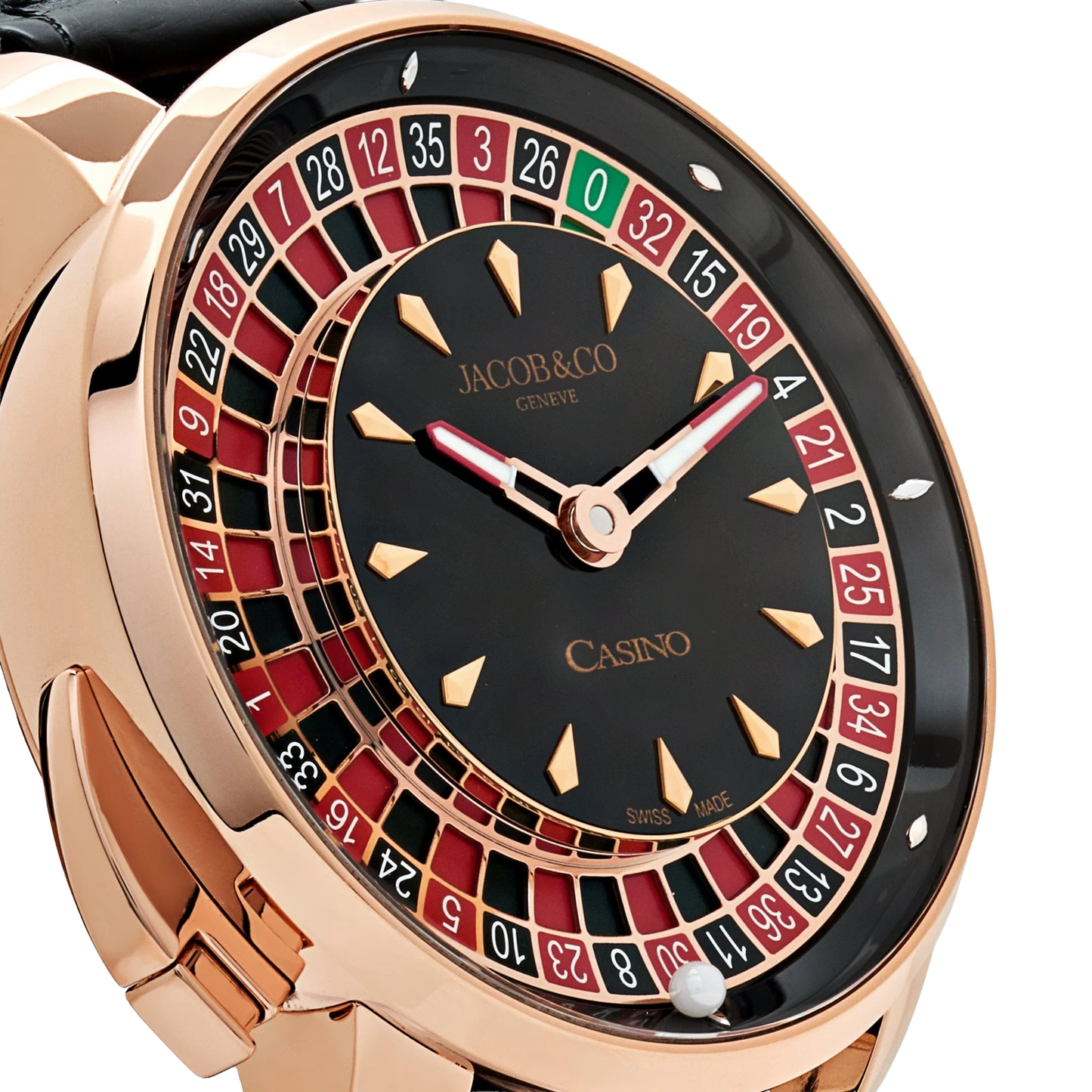 The Casino Tourbillon 44mm CA100.40.AA.AA.ABALA Rose Gold Black Onyx Dial Limited Edition