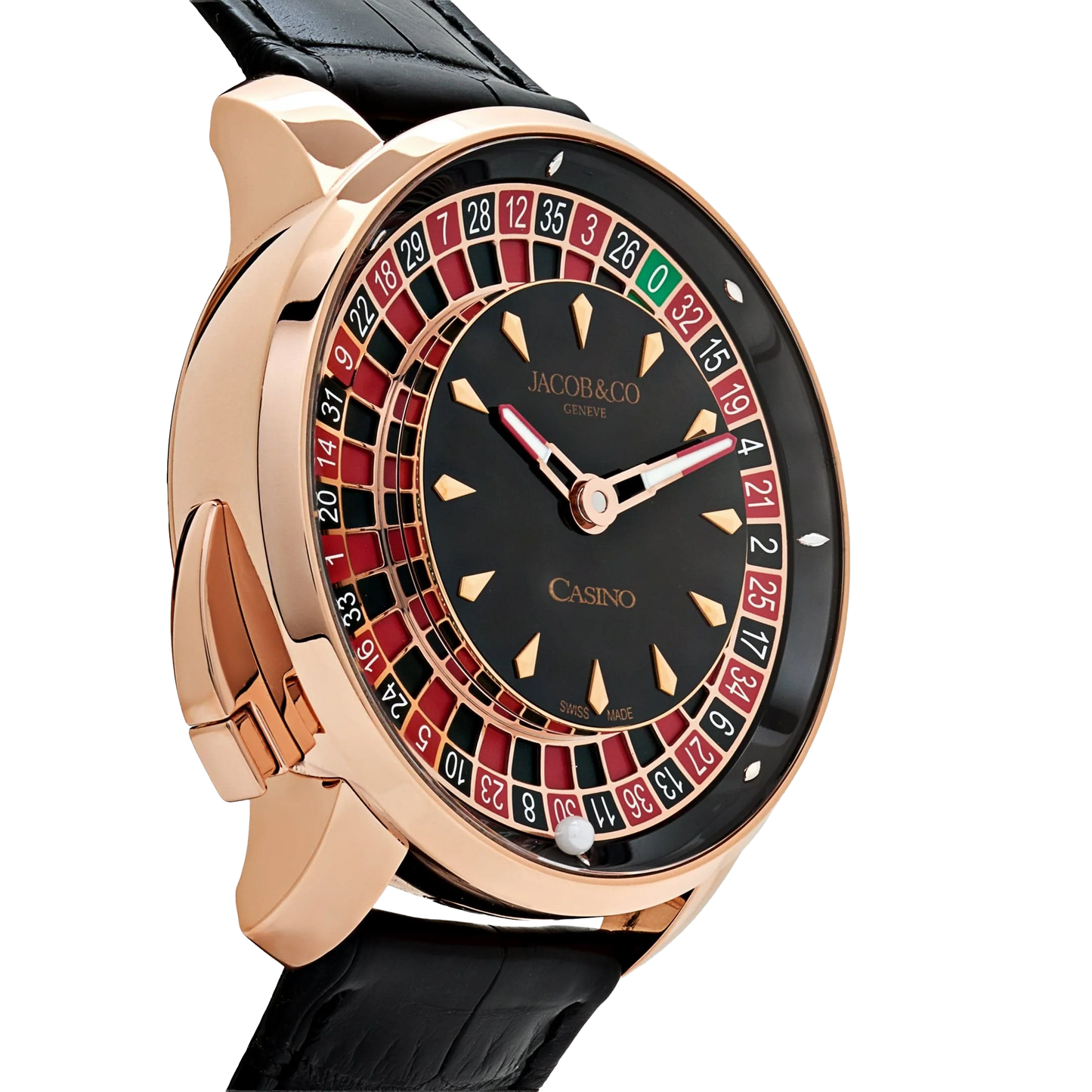 The Casino Tourbillon 44mm CA100.40.AA.AA.ABALA Rose Gold Black Onyx Dial Limited Edition