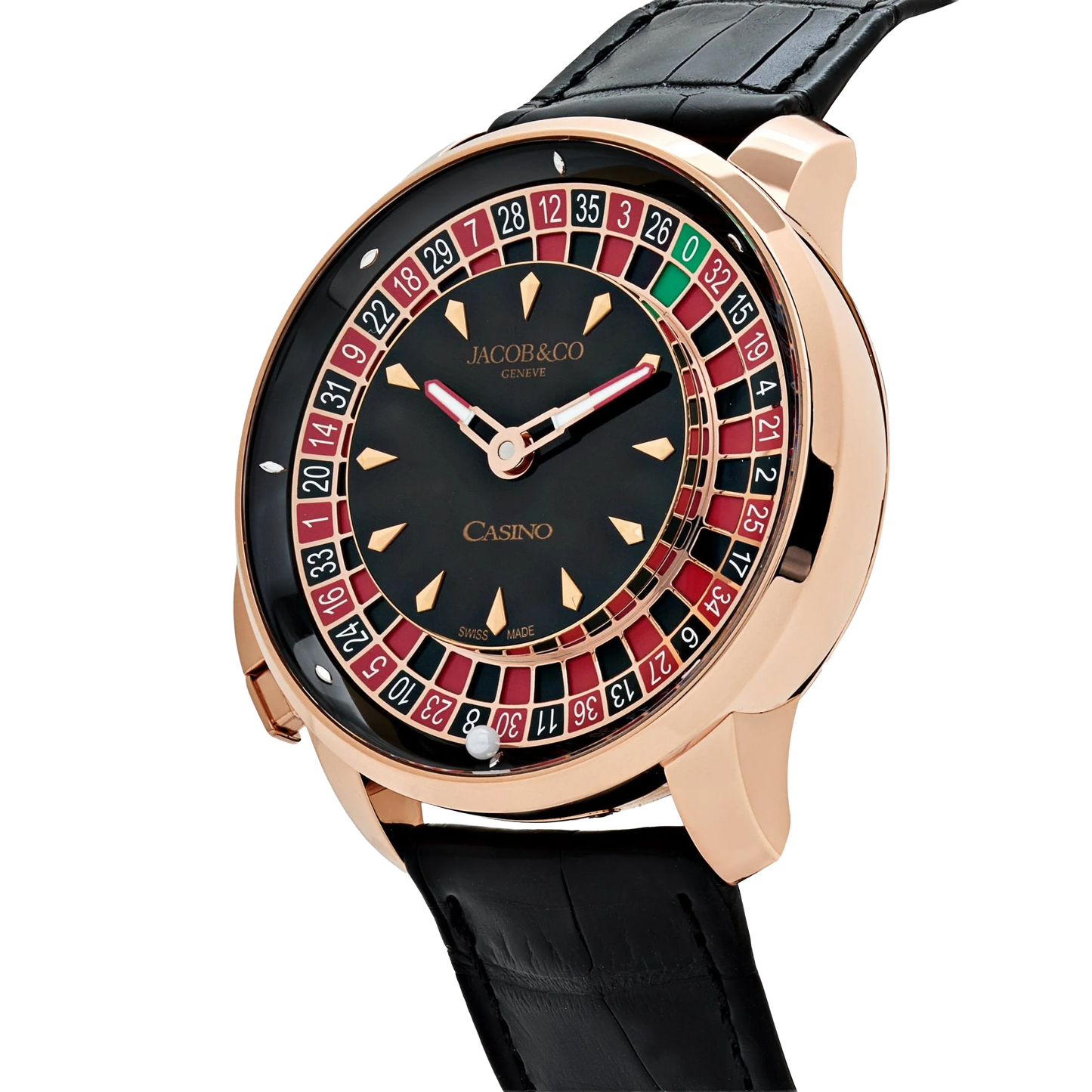 The Casino Tourbillon 44mm CA100.40.AA.AA.ABALA Rose Gold Black Onyx Dial Limited Edition