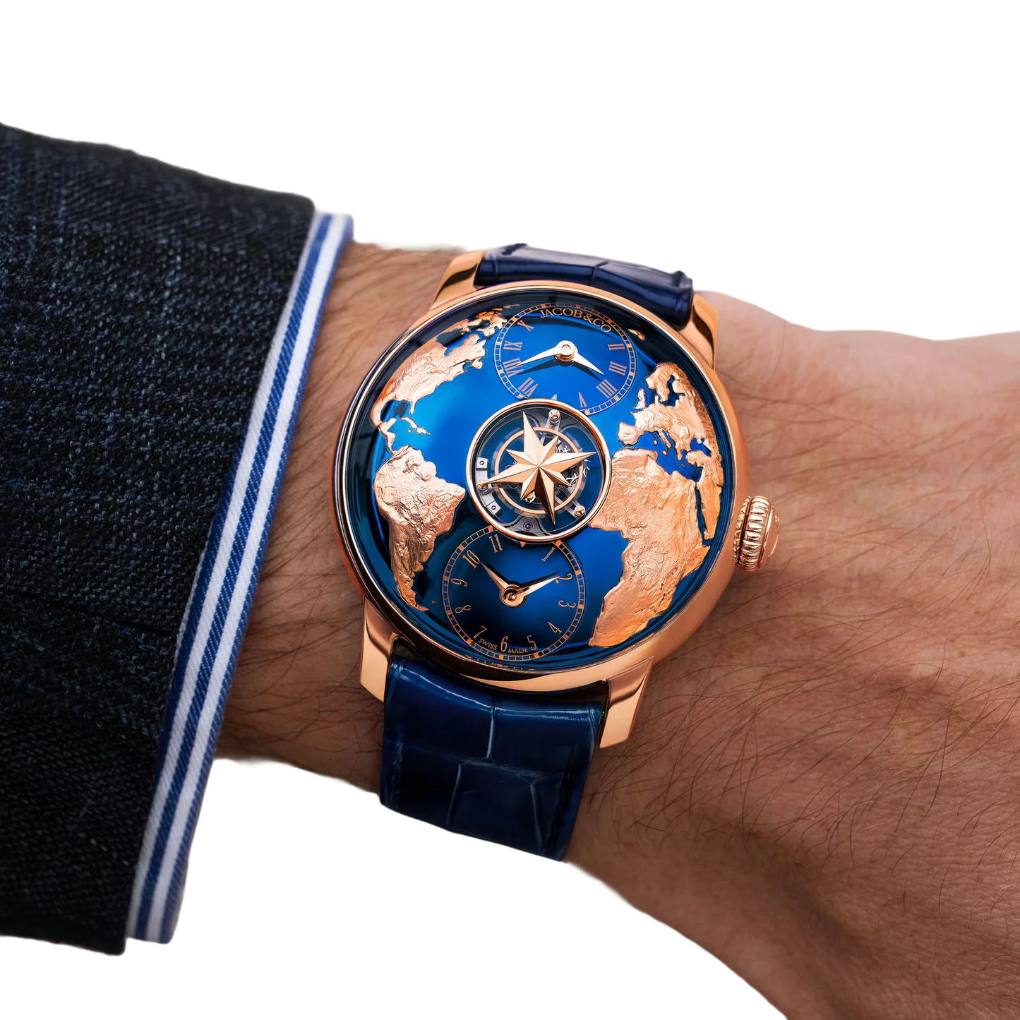 The World Is Yours Dual Time Zone Tourbillon 38.6mm Rose Gold Automatic Winding DT200.40.AA.AA.A