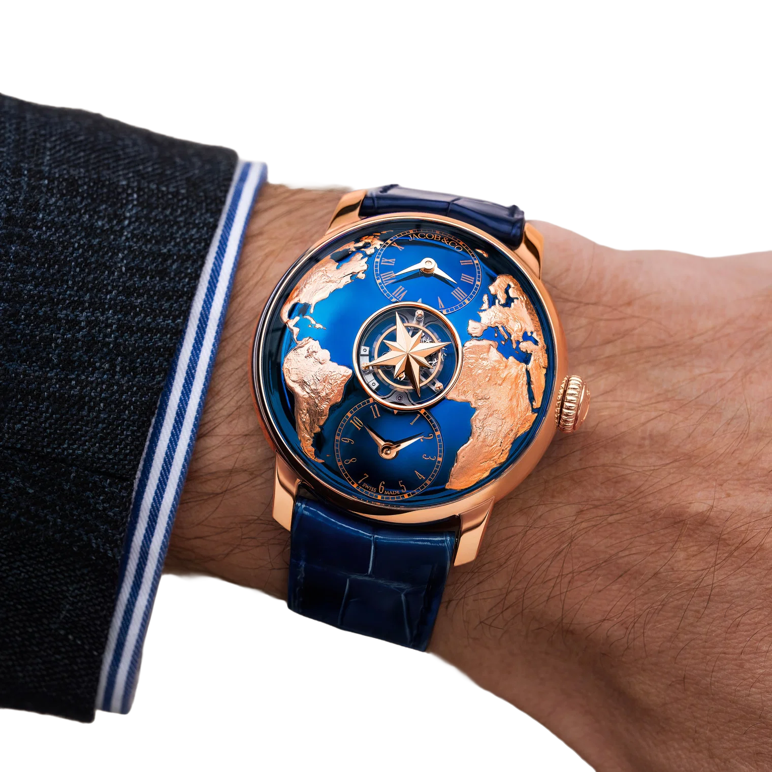 The World Is Yours Dual Time Zone Tourbillon 38.6mm Rose Gold Automatic Winding DT200.40.AA.AA.A