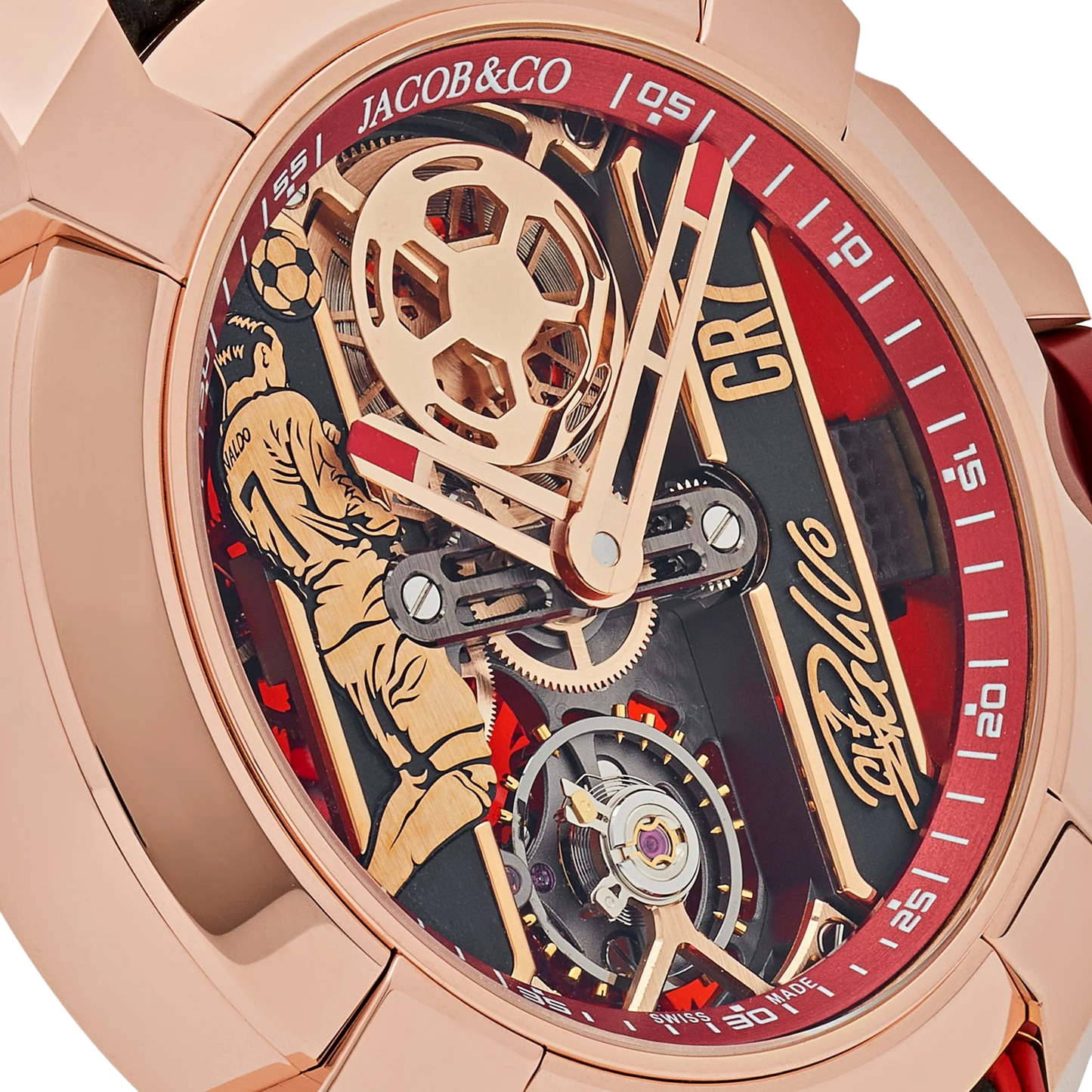 V2 CR7 Epic X Collection 44mm EX120.43.AE.AA.A Flight of CR7 Rose Gold Limited Edition