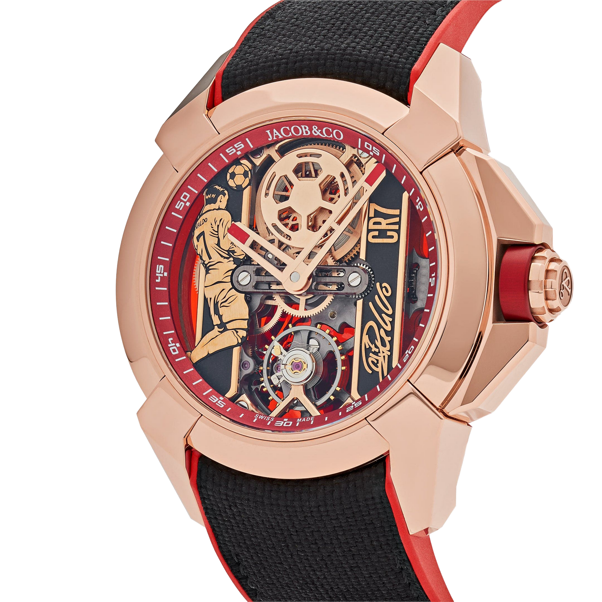 V2 CR7 Epic X Collection 44mm EX120.43.AE.AA.A Flight of CR7 Rose Gold Limited Edition