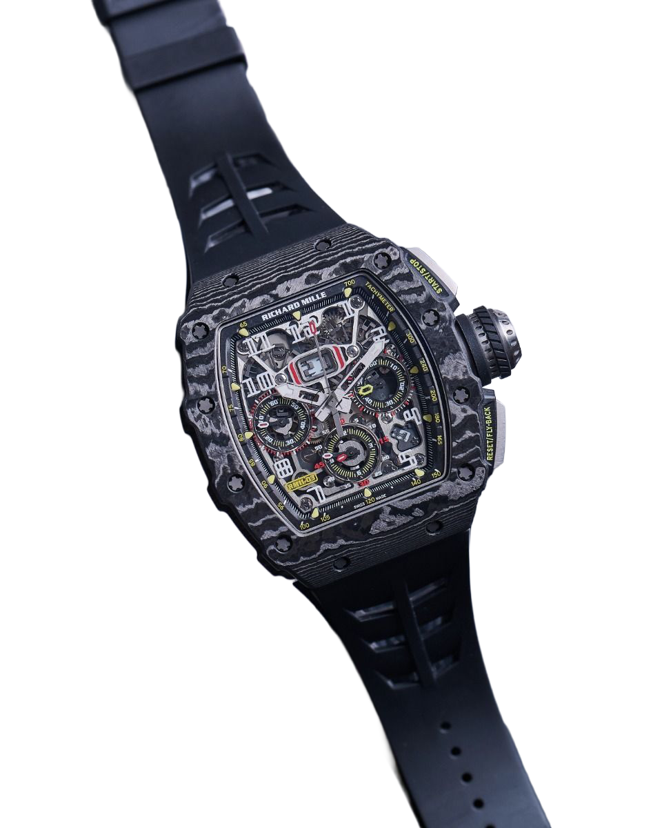 RM 11-03 Black NTPT, Skeleton Dial, 50 mm