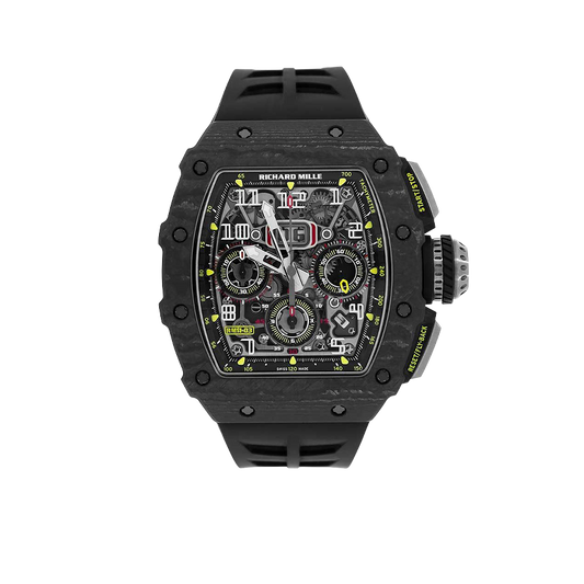 RM 11-03 Black NTPT, Skeleton Dial, 50 mm