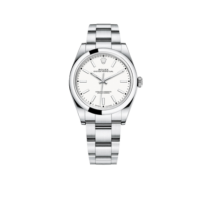 Oyster Perpetual 39mm Stainless Steel WhiteDial Men Watch 114300-0004 New 2025