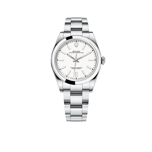 Oyster Perpetual 39mm Stainless Steel WhiteDial Men Watch 114300-0004 New 2025