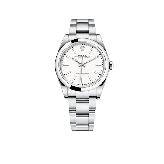 Oyster Perpetual 39mm Stainless Steel WhiteDial Men Watch 114300-0004 New 2025