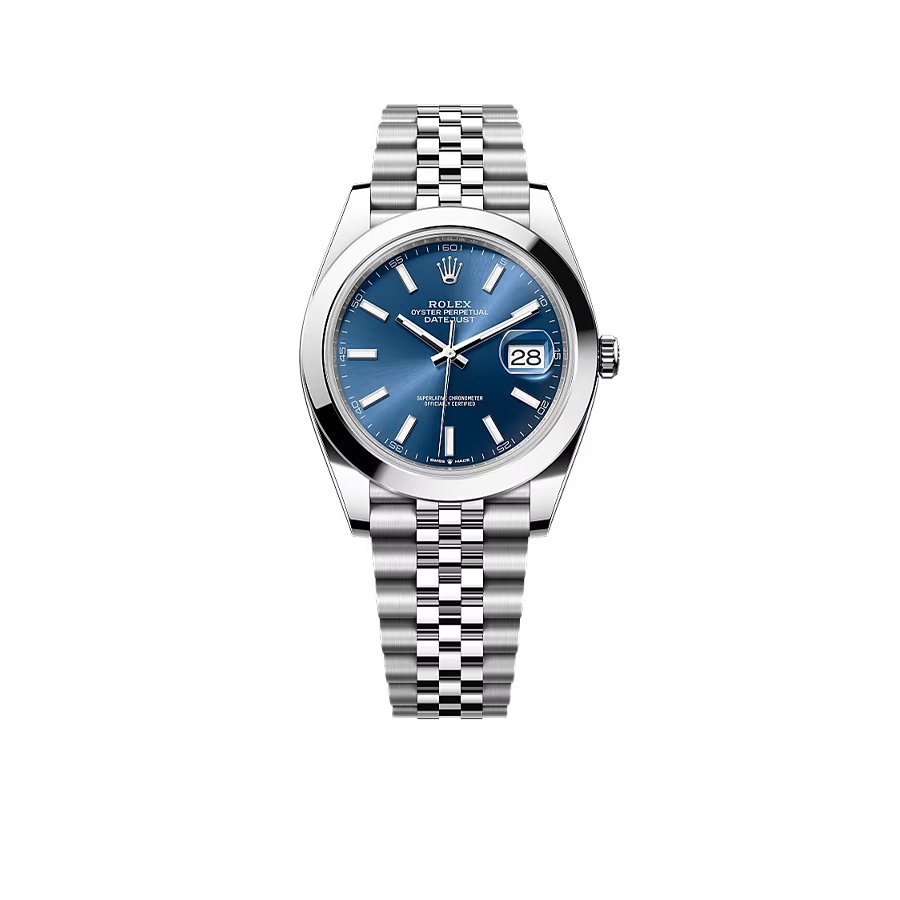 Datejust Oyster 41 mm Oystersteel Blue Dial 126300-0002