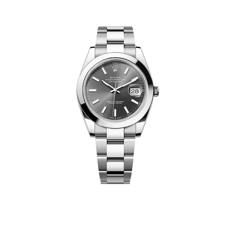 Datejust Oyster 41 mm Oystersteel Grey Dial 126300-0007