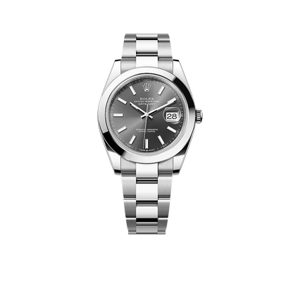 Datejust Oyster 41 mm Oystersteel Grey Dial 126300-0007