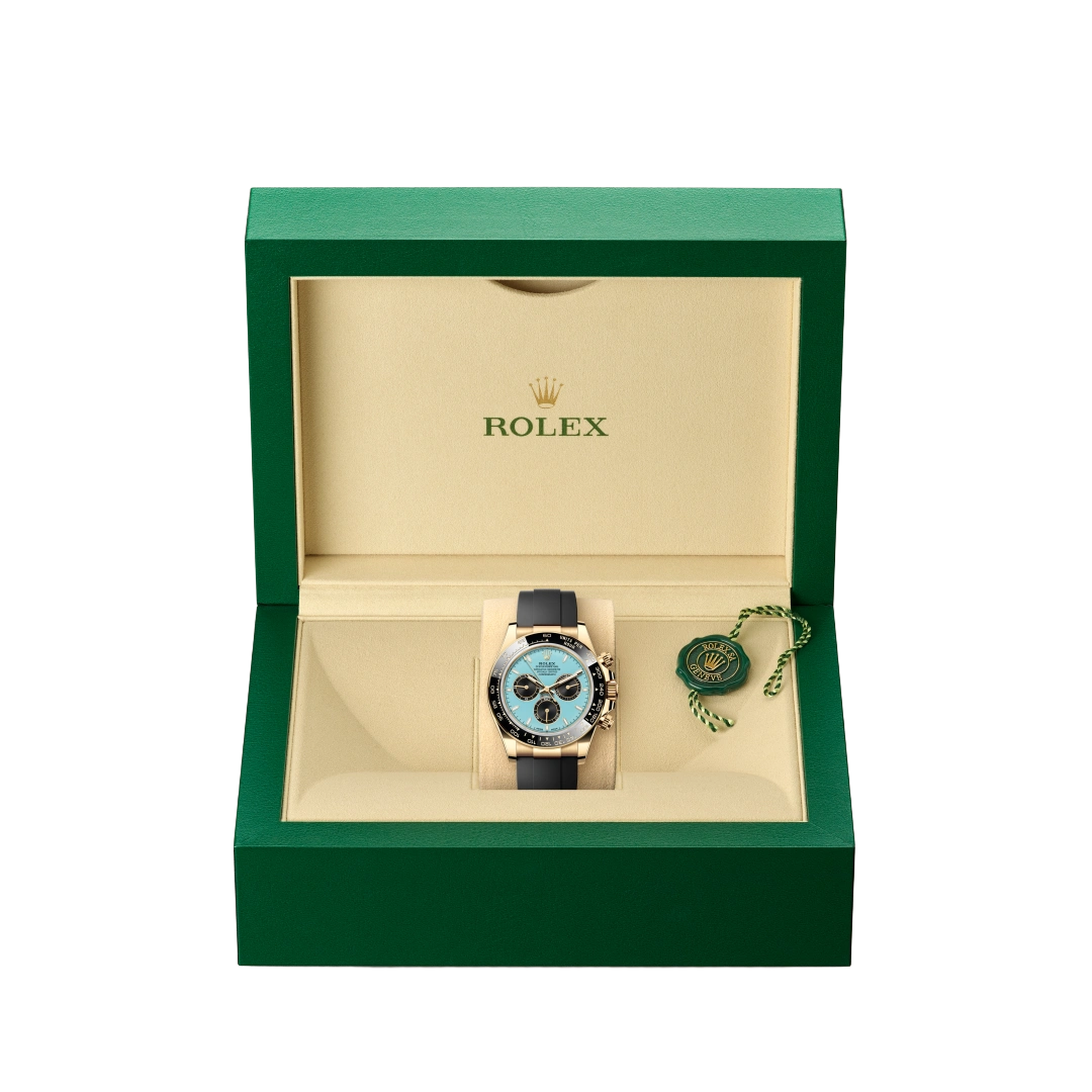 Daytona 40mm Yellow Gold - Turquoise Tiffany Dial 126518LN
