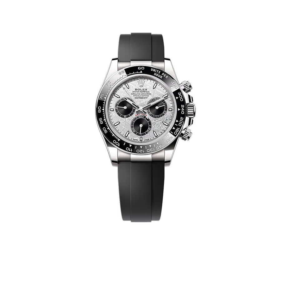 Daytona 40mm Oyster Perpetual White Gold with Meteorite and Black Dial M126519LN-0007