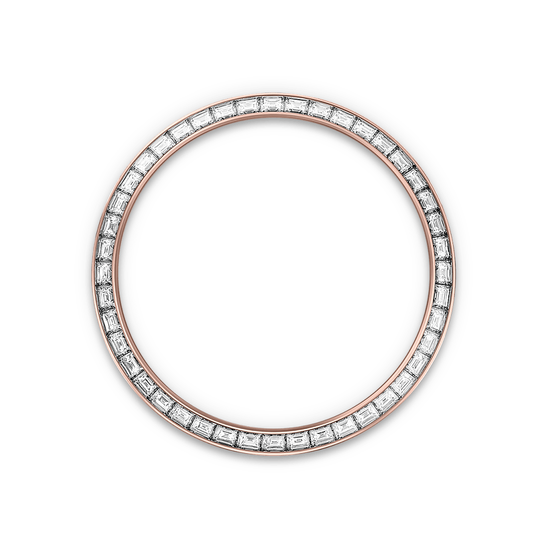 Land-Dweller Oyster 40mm Everosegold & Diamonds Intense White Honeycomb Motif Dial  127385TBR-0003