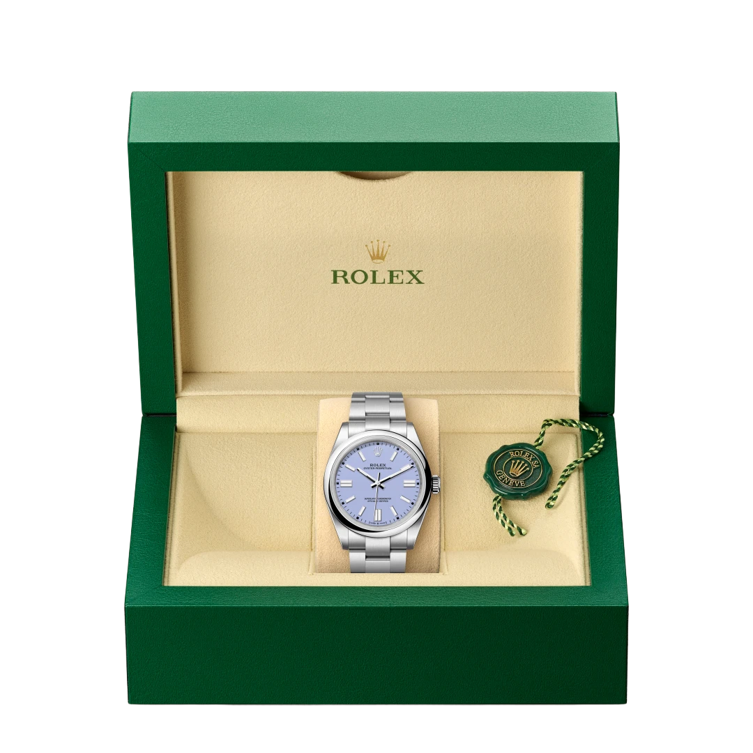 Oyster Perpetual 41mm Stainless Steel Lavender Dial Men Watch 134300-0012 New 2025