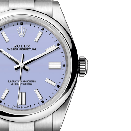 Oyster Perpetual 41mm Stainless Steel Lavender Dial Men Watch 134300-0012 New 2025