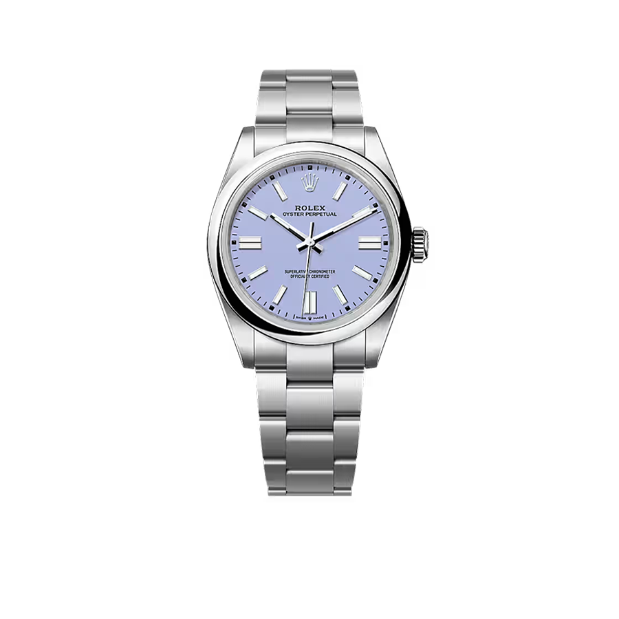 Oyster Perpetual 41mm Stainless Steel Lavender Dial Men Watch 134300-0012 New 2025