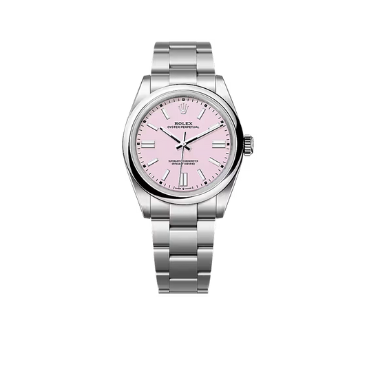 Oyster Perpetual 41mm Stainless Steel Candy Pink Dial Men Watch 134300-0013 New 2025