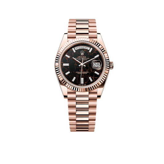 Day Date President 40 mm Everose Gold Eisenkiesel Diamond Dial 228235