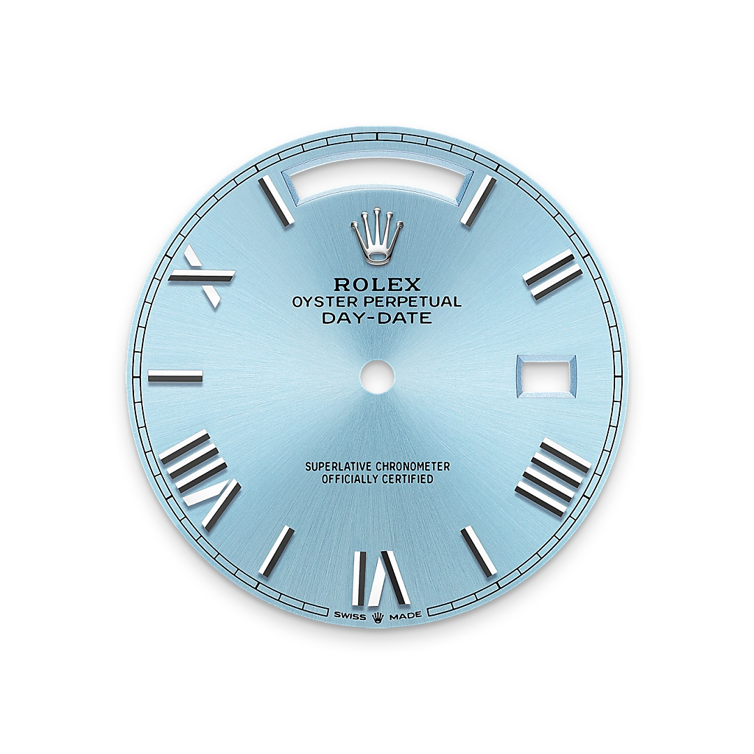 President Day-Date 40mm Ice Blue Dial Platinum Mens Watch 228236