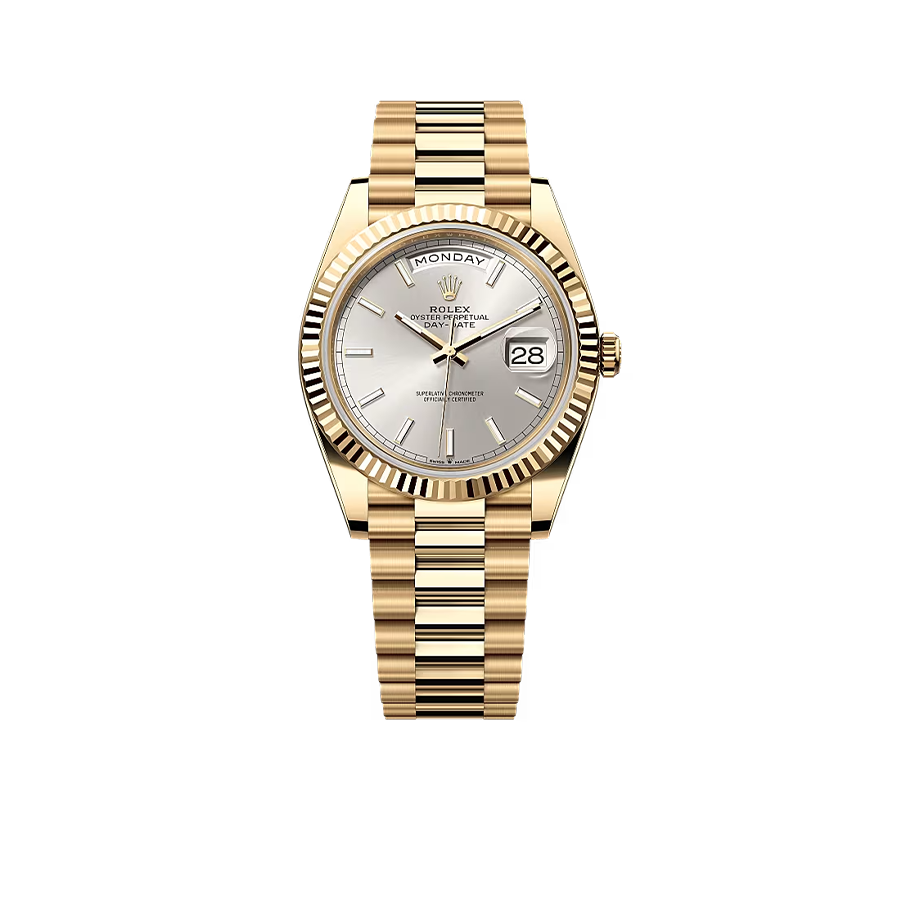 Day-Date 40mm Yellow Gold Silver Dial 228238