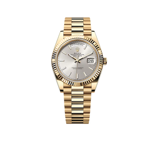 Day-Date 40mm Yellow Gold Silver Dial 228238