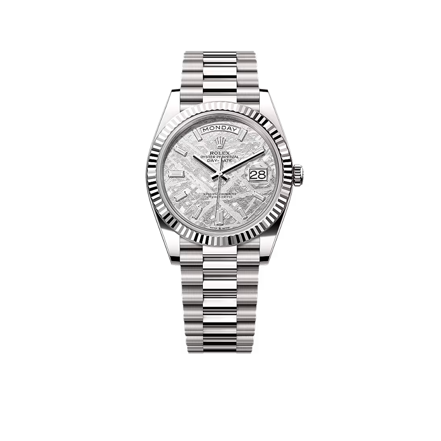 Day-Date 40 228239 White Gold Meteorite Diamond Dial