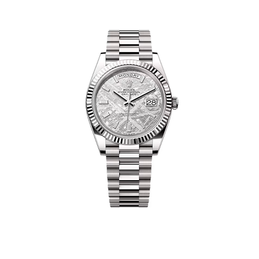 Day-Date 40 228239 White Gold Meteorite Diamond Dial