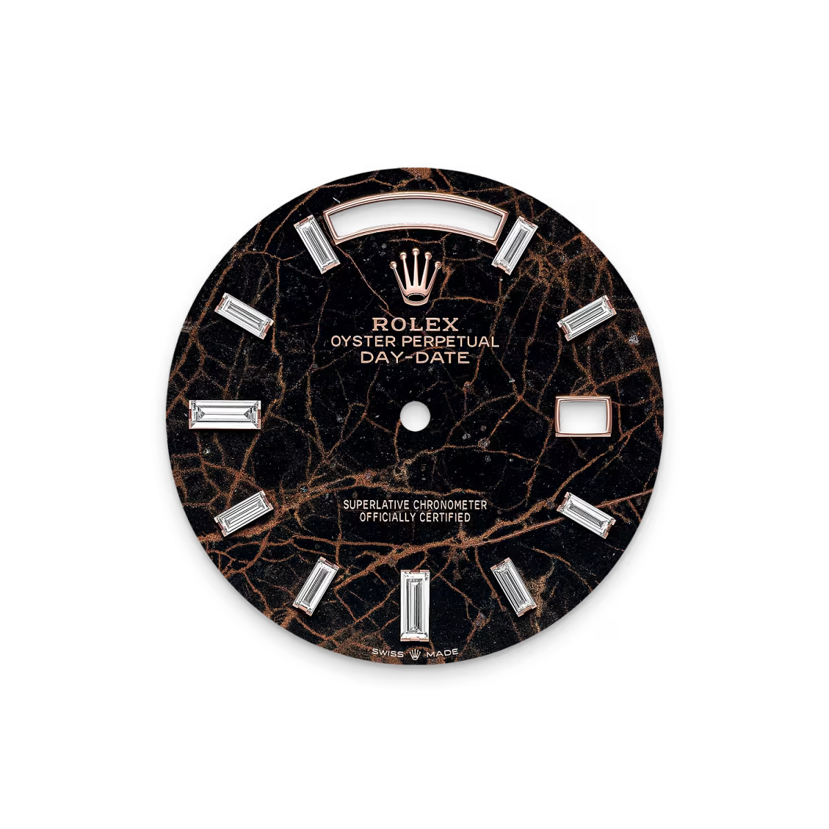 Day-Date 40 228345RBR Rose Gold Eisenkiesel Diamond Dial Diamond Bezel