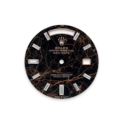 Day-Date 40 228345RBR Rose Gold Eisenkiesel Diamond Dial Diamond Bezel