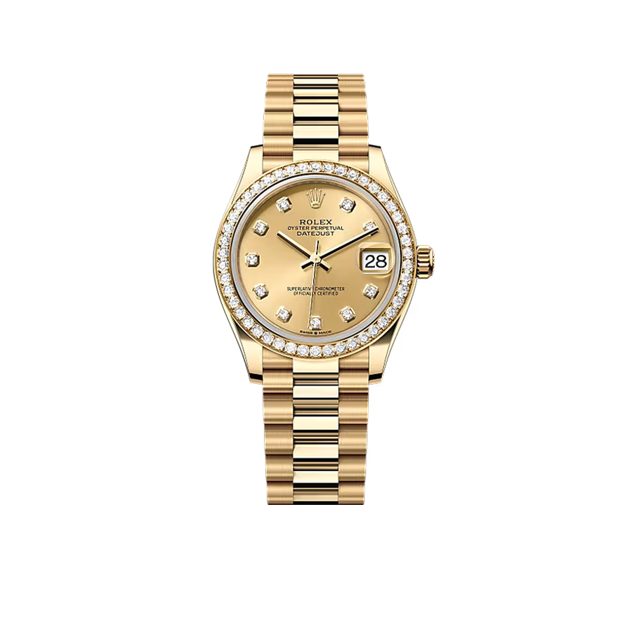 Datejust Oyster 31 mm Yellow Gold and Diamonds 278288RBR-0005