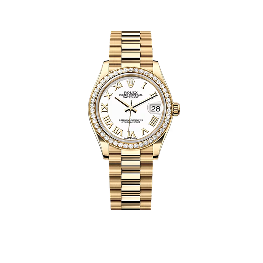 Datejust 31mm White Dial, 18kt Yellow Gold 278288