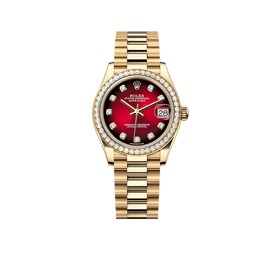 Datejust Oyster 31 mm Yellow Gold and Diamonds 278288RBR