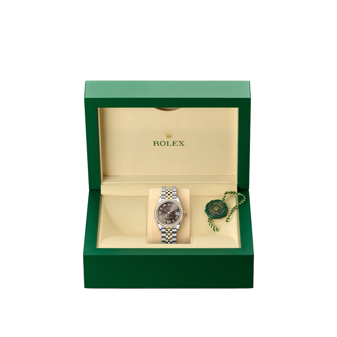 Lady-Datejust 31 mm, Oystersteel, yellow gold and diamonds M278383RBR-0018