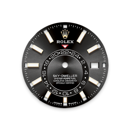 Sky-Dweller 42 mm Oyster, Oystersteel and Yellow Gold 336933 Bright Black