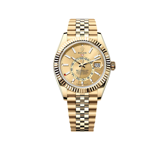 Sky-Dweller 42mm Oyster Yellow Gold 336938 Champagne-colour
