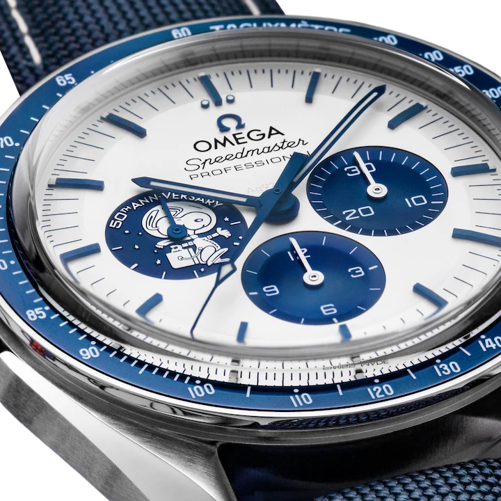 Speedmaster 42mm Silver Snoopy Award 50th Anniversary