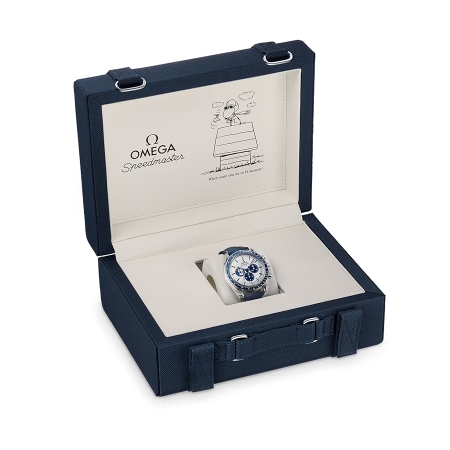 Speedmaster 42mm Silver Snoopy Award 50th Anniversary