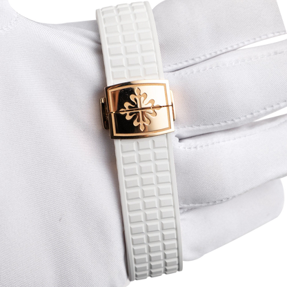 Aquanaut Luce 39mm 5268/200R-001 Rose Gold White Dial Diamond Bezel