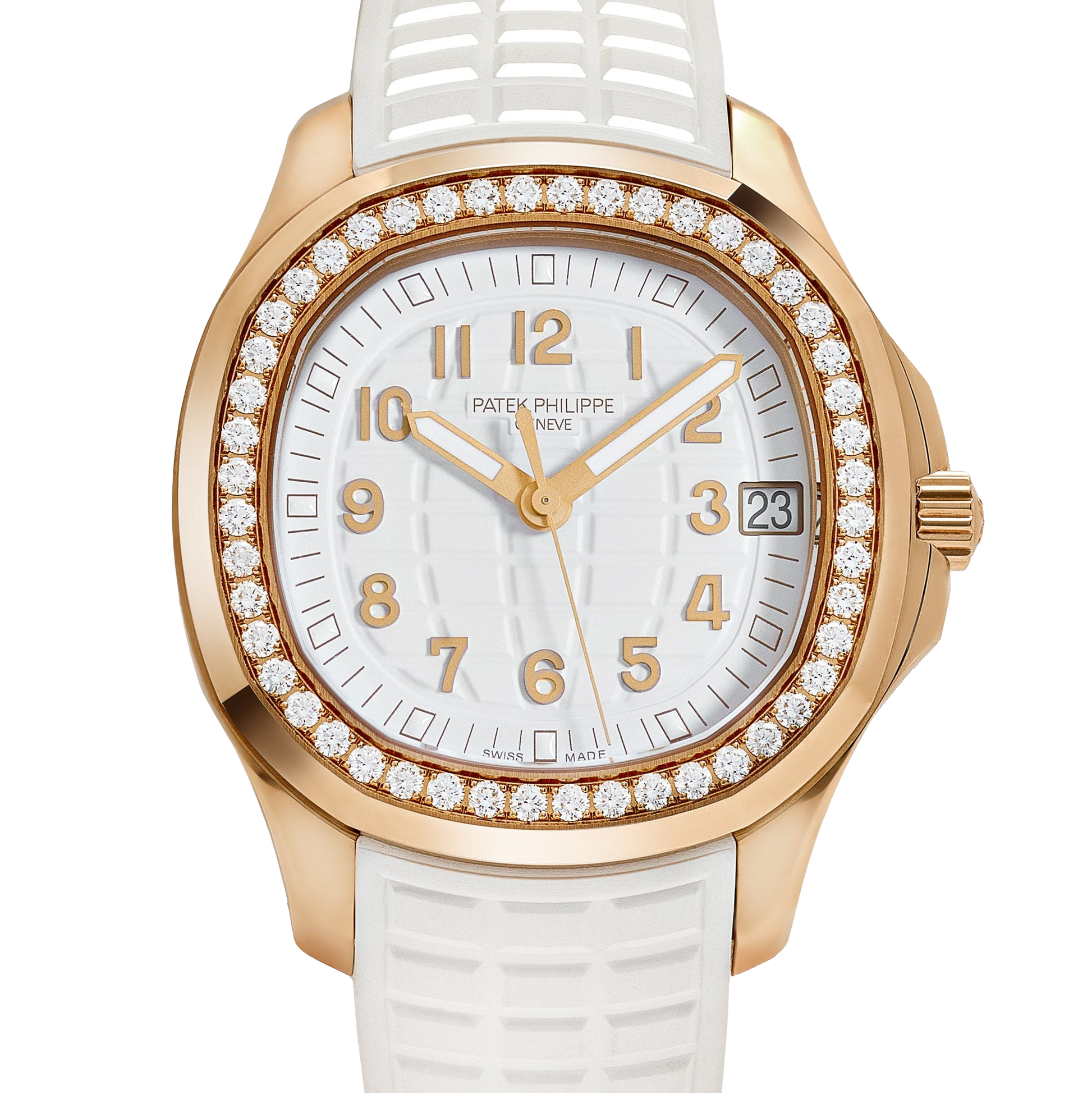 Aquanaut Luce 39mm 5268/200R-001 Rose Gold White Dial Diamond Bezel