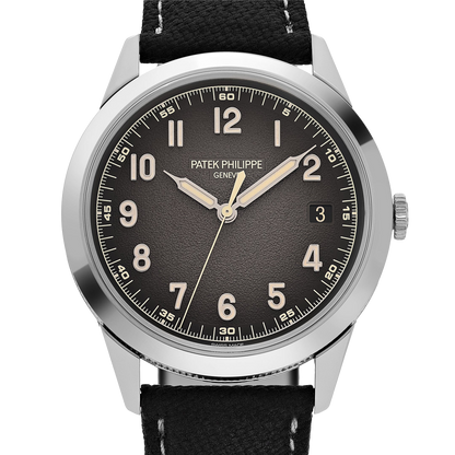 Calatrava 40mm 5226G-001 White Gold Charcoal Dial Date