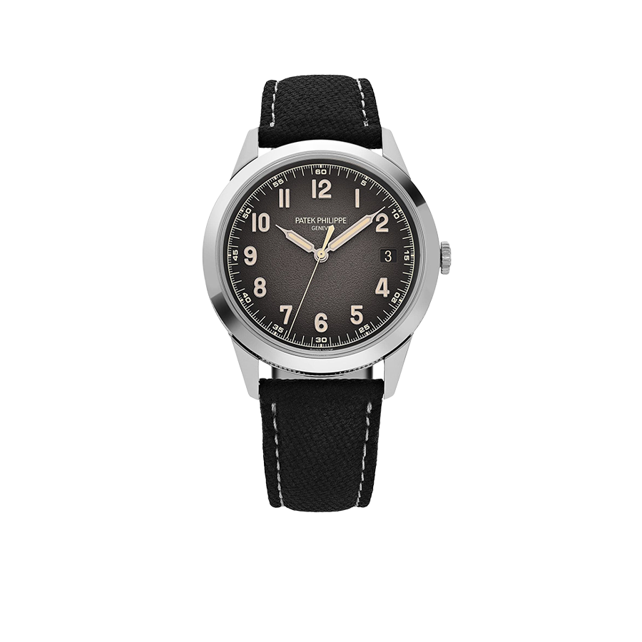 Calatrava 40mm 5226G-001 White Gold Charcoal Dial Date