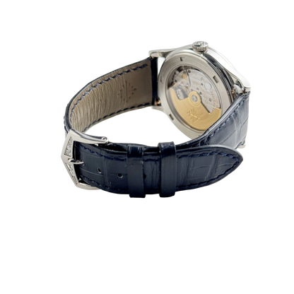 Calatrava 38mm 5298P-012 Platinum Black Diamond Dial Diamond Bezel