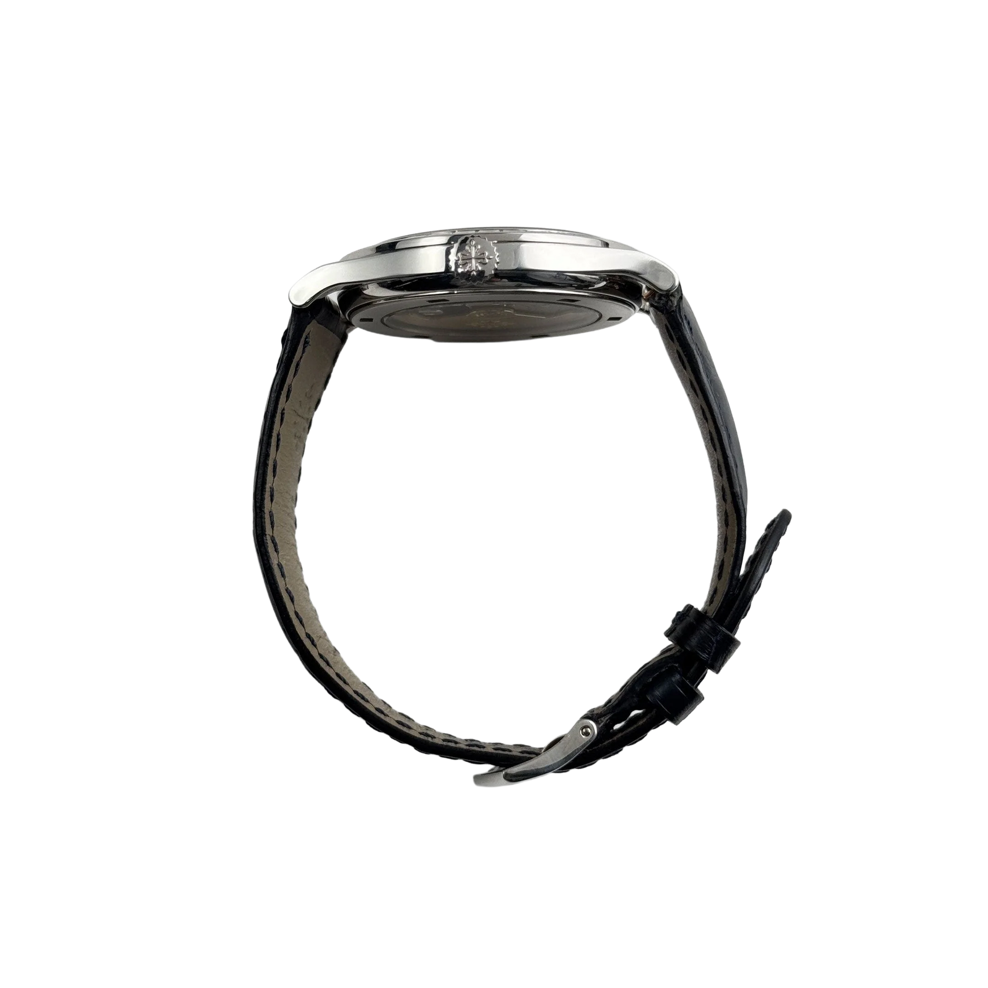 Calatrava 38mm 5298P-012 Platinum Black Diamond Dial Diamond Bezel